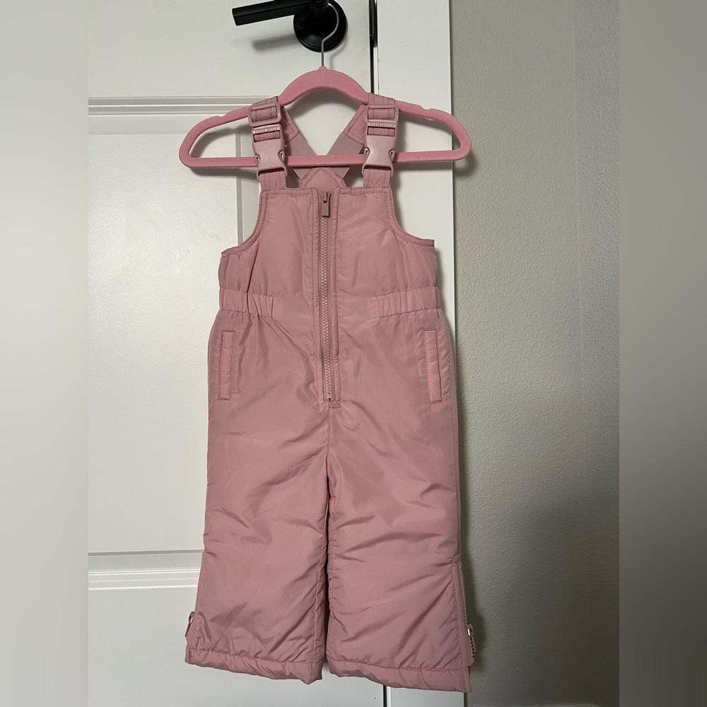 GAP Pink Kids One-Piece Snow Bib